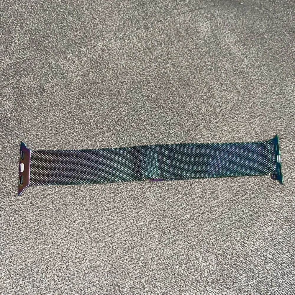 Iridescent Mesh Watch Band